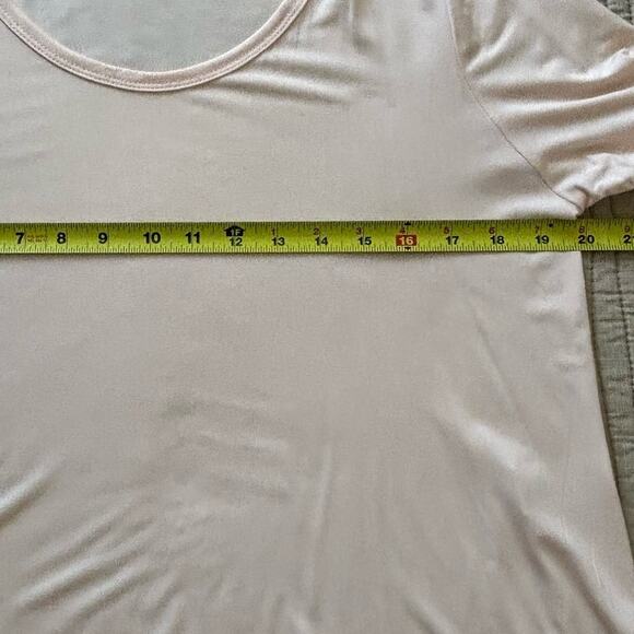 TEENBELL Light Peach Asymmetrical Scoop Neck Top Sz M - Picture 4 of 5